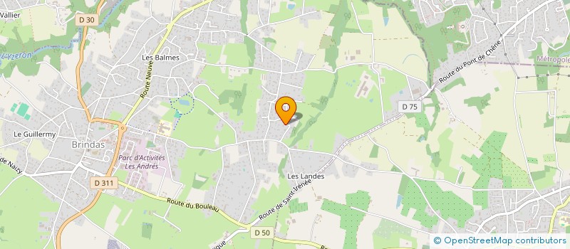 localisation de l'entreprise SCI JFG  BRINDAS