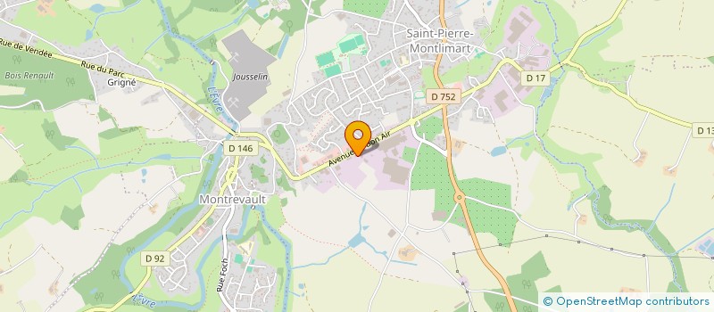 localisation de l'entreprise SCI JFGB à MONTREVAULT-SUR-EVRE