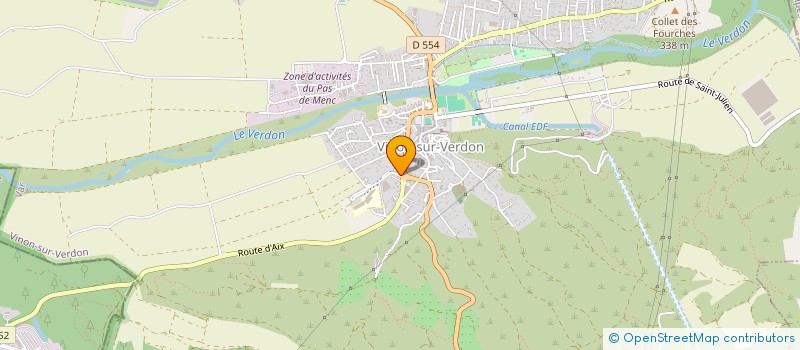 localisation de l'entreprise SCI JFJ2218  VINON-SUR-VERDON