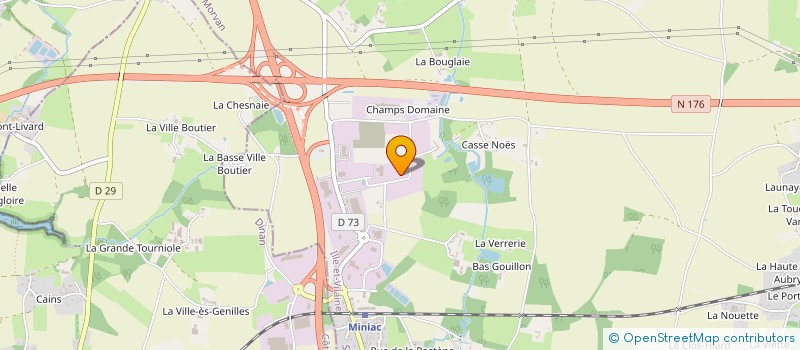 localisation de l'entreprise SCI JFK  MINIAC-MORVAN