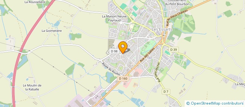 localisation de l'entreprise SCI JFKS  ESSARTS-EN-BOCAGE