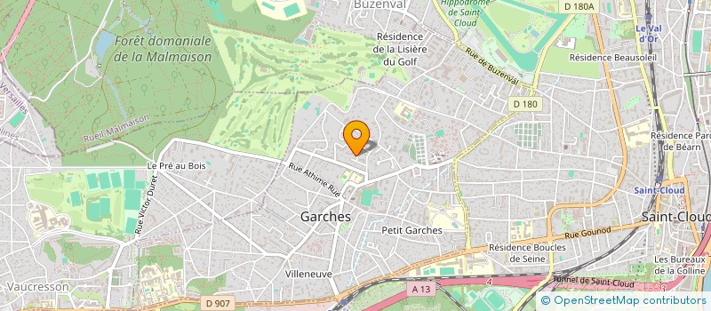 localisation de l'entreprise SCI JFM à GARCHES