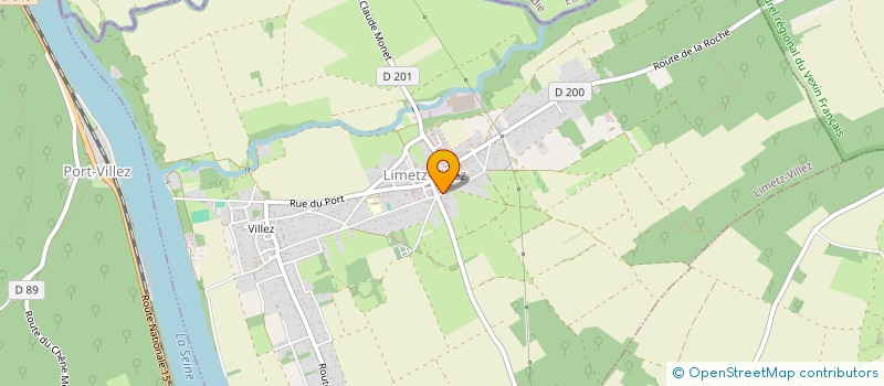 localisation de l'entreprise SCI JFMC  LIMETZ-VILLEZ