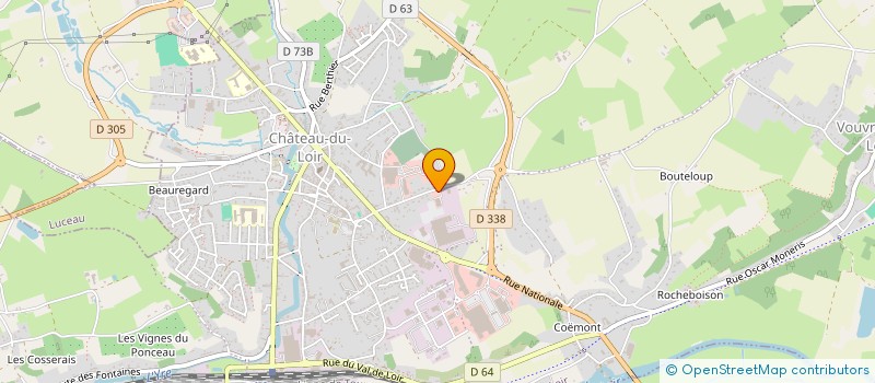 localisation de l'entreprise SCI JFMR  MONTVAL-SUR-LOIR