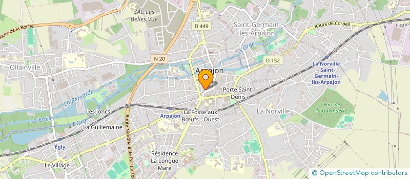 localisation de l'entreprise SCI JFMR3A  ARPAJON