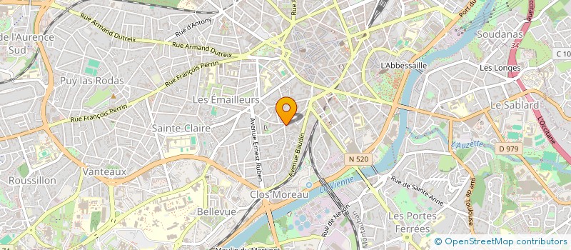 localisation de l'entreprise SCI JFP à LIMOGES