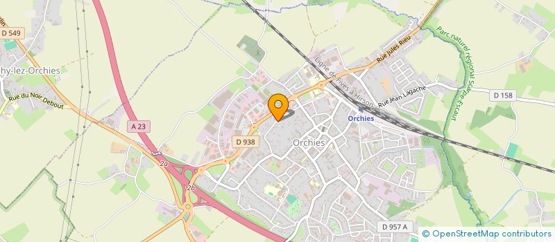 localisation de l'entreprise SCI JFPC  ORCHIES