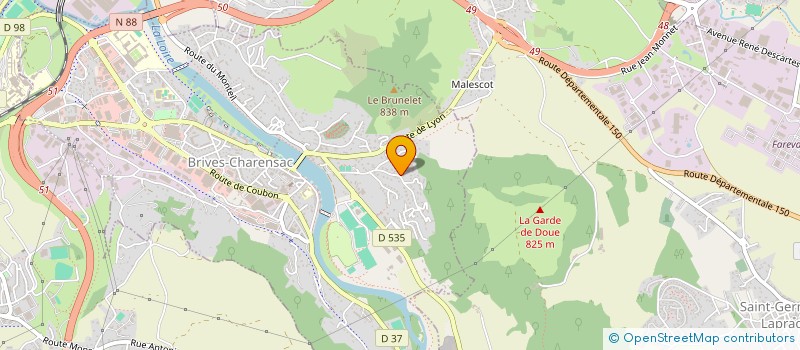 localisation de l'entreprise SCI JFPL  BLAVOZY