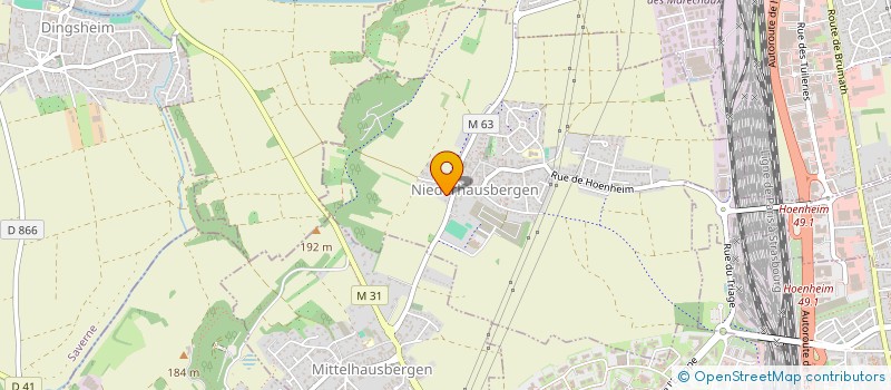 localisation de l'entreprise SCI JFS  NIEDERHAUSBERGEN