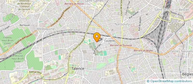 localisation de l'entreprise SCI JFSH  TALENCE