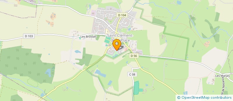 localisation de l'entreprise SCI JFT LA CHAUME à SAINT-CLEMENT-DE-LA-PLACE