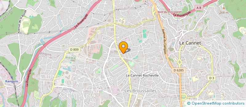 localisation de l'entreprise SCI JFT LE PONTET à LE CANNET