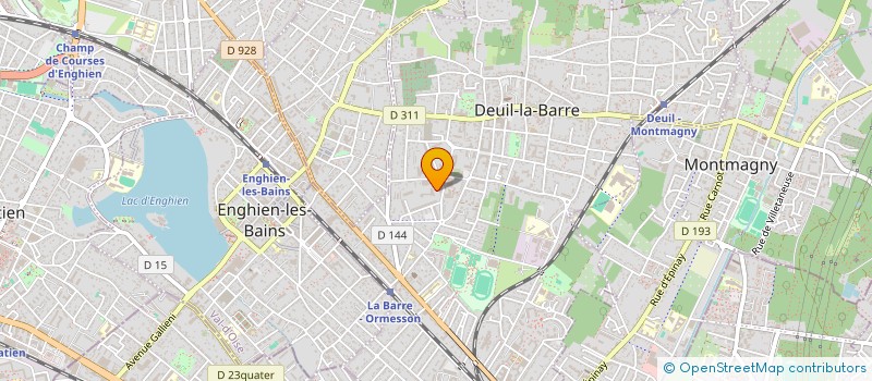 localisation de l'entreprise SCI JFV IMMO  DEUIL-LA-BARRE