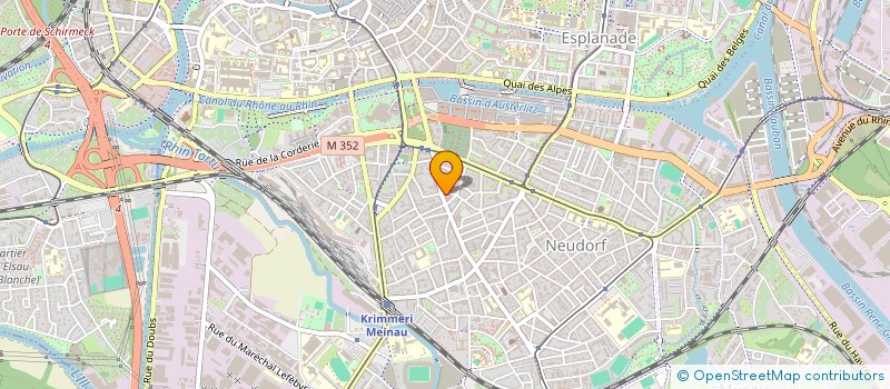 localisation de l'entreprise SCI JFX  STRASBOURG