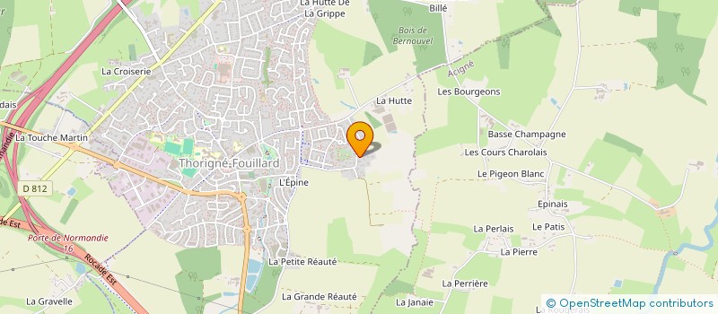 localisation de l'entreprise SCI JG  THORIGNE-FOUILLARD