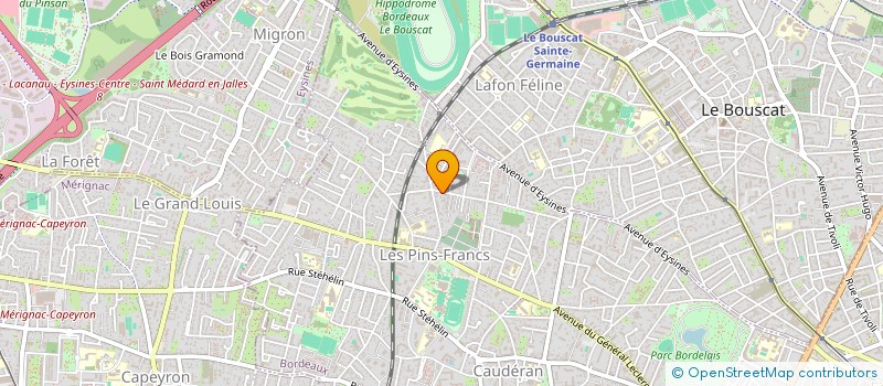 localisation de l'entreprise SCI JG  BORDEAUX