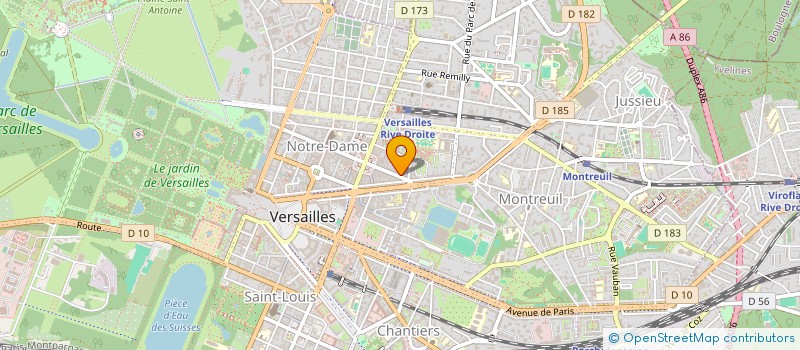localisation de l'entreprise SCI JG&WP à VERSAILLES