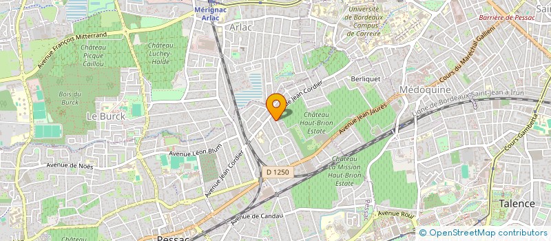 localisation de l'entreprise SCI JG15  PESSAC