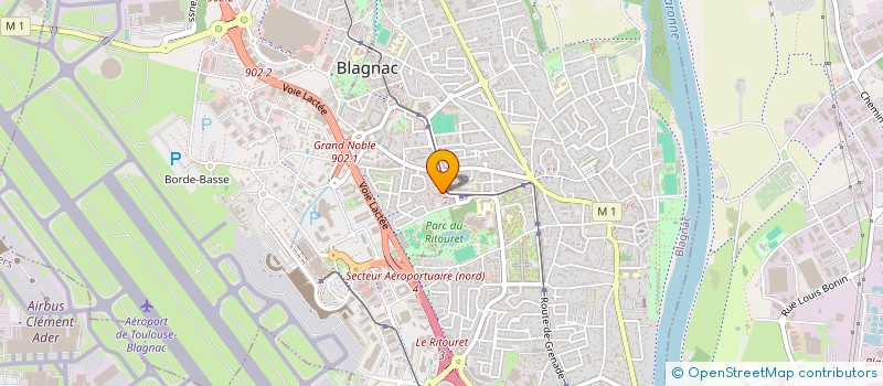 localisation de l'entreprise SCI JGA à BLAGNAC