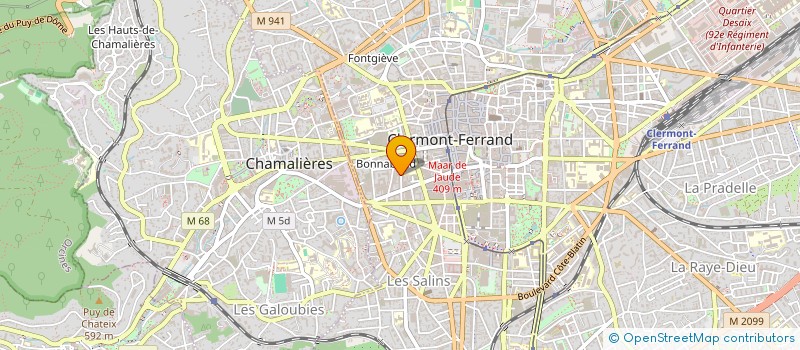 localisation de l'entreprise SCI JGD  CLERMONT-FERRAND