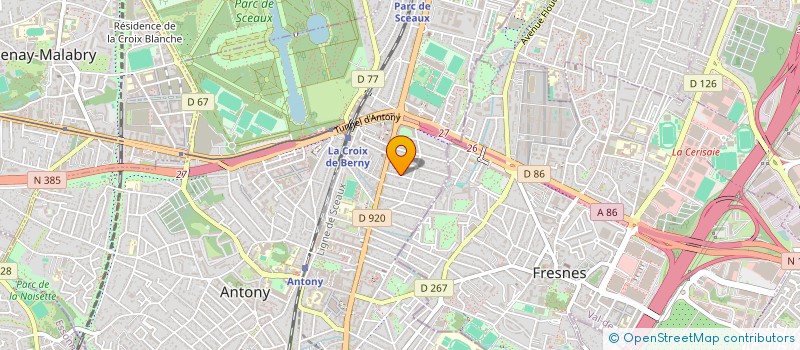 localisation de l'entreprise SCI JGD LE BRUSC  ANTONY