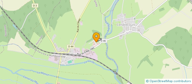 localisation de l'entreprise SCI JGDJC JUSEY  GEVIGNEY-ET-MERCEY