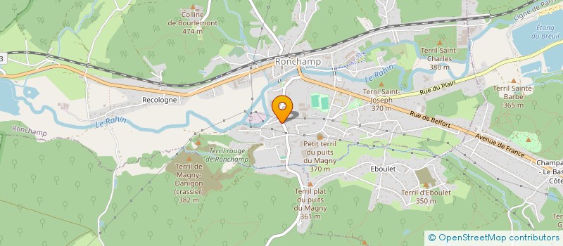 localisation de l'entreprise SCI JGH  RONCHAMP