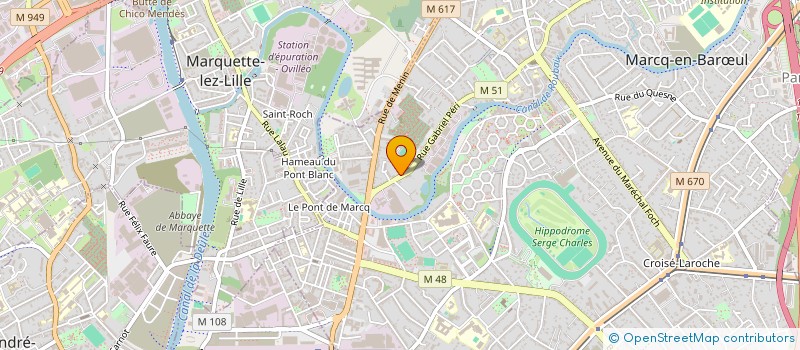 localisation de l'entreprise SCI JGHH à MARCQ-EN-BARŒUL