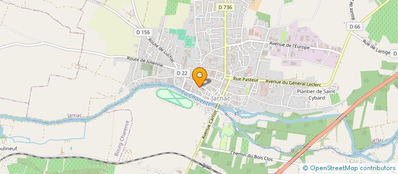 localisation de l'entreprise SCI JGJC à JARNAC