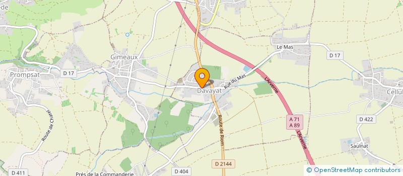 localisation de l'entreprise SCI JGMPC  DAVAYAT