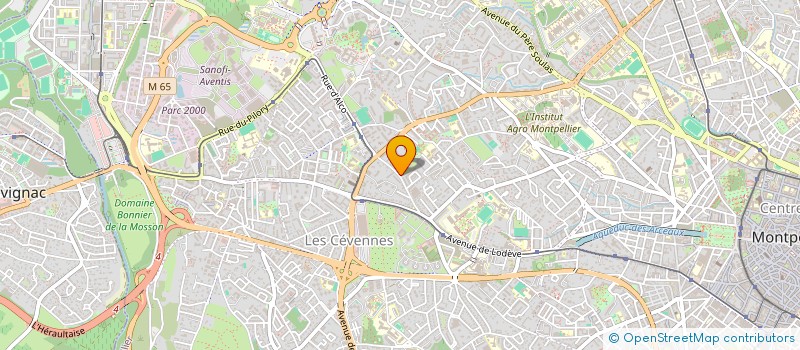 localisation de l'entreprise SCI JGVP à MONTPELLIER