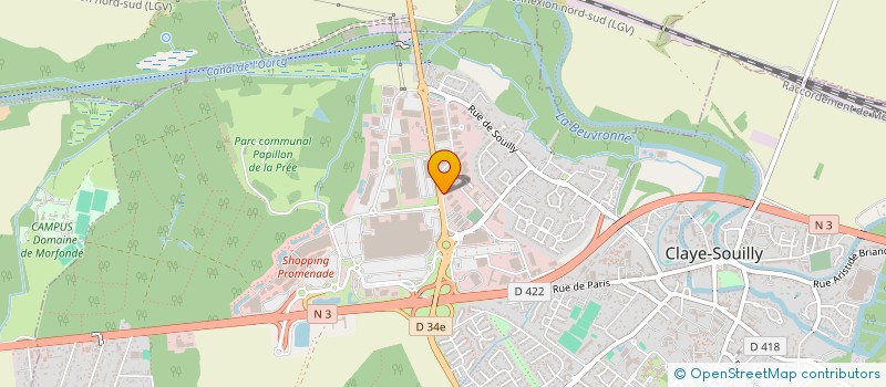 localisation de l'entreprise SCI JH 77  CLAYE-SOUILLY