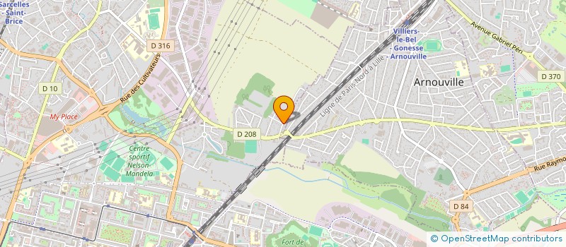 localisation de l'entreprise SCI JH  SARCELLES
