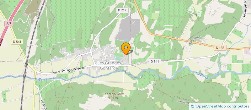 localisation de l'entreprise SCI JH  LES GRANGES-GONTARDES