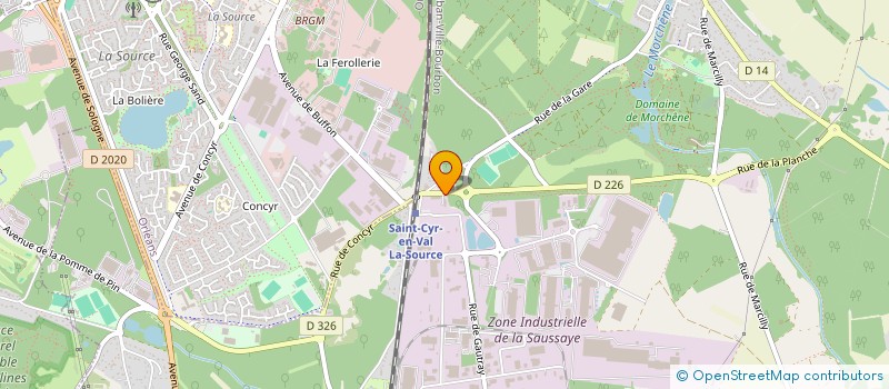 localisation de l'entreprise SCI JH LIGNY à SAINT-CYR-EN-VAL