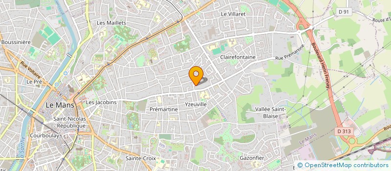 localisation de l'entreprise SCI JHAF  LE MANS