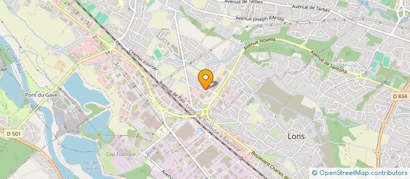 localisation de l'entreprise SCI JHDP  LESCAR