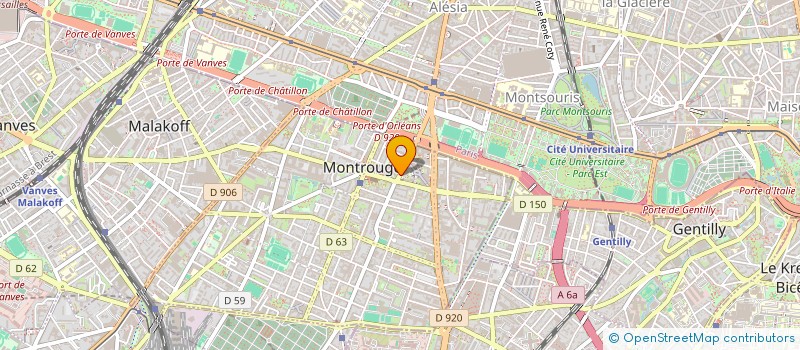 localisation de l'entreprise SCI JHES3  MONTROUGE
