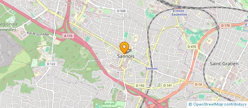 localisation de l'entreprise SCI JHK  SANNOIS