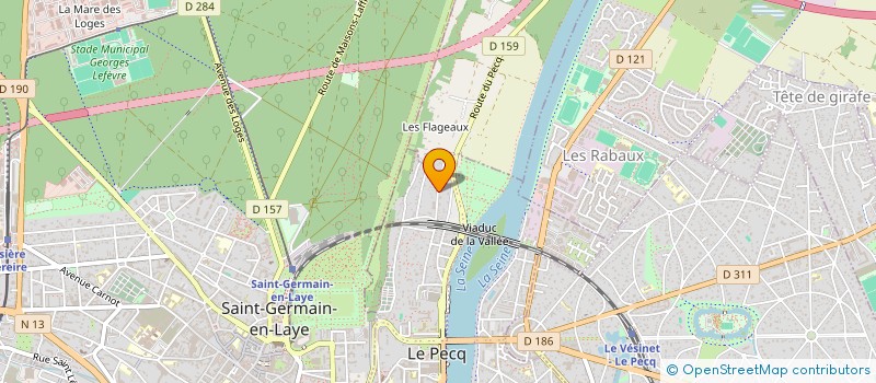 localisation de l'entreprise SCI  JHK INVEST   LE PECQ