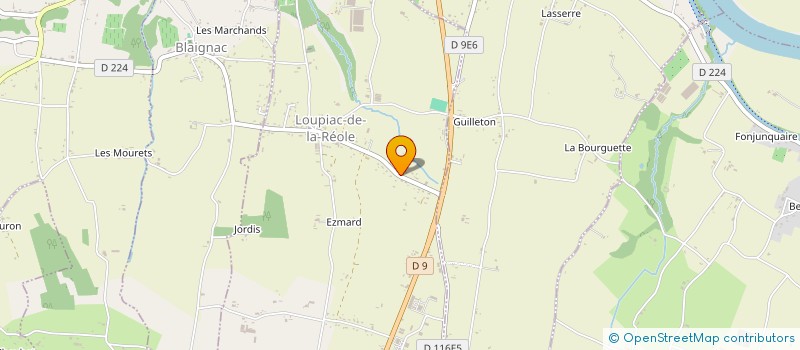 localisation de l'entreprise SCI JHL  LOUPIAC-DE-LA-REOLE