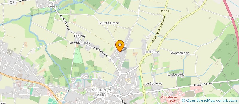 localisation de l'entreprise SCI JHLM à BRISSAC LOIRE AUBANCE