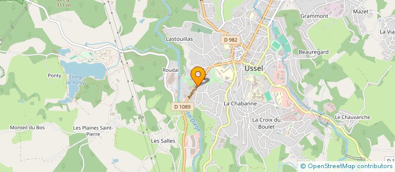 localisation de l'entreprise SCI JHML à USSEL
