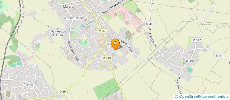 localisation de l'entreprise SCI JHN  MARCOING