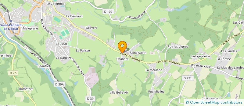 localisation de l'entreprise SCI JHNL à ST-LEONARD-DE-NOBLAT