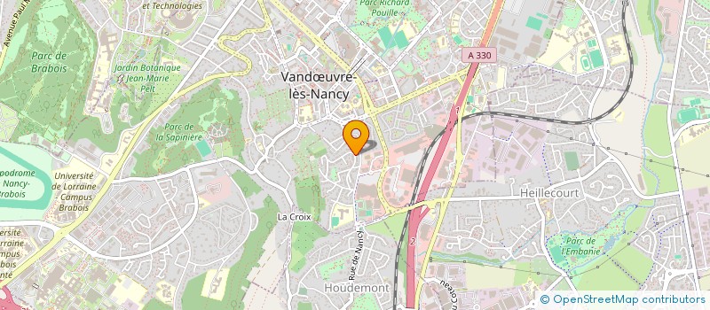 localisation de l'entreprise SCI JHUGROO  VANDUVRE-LES-NANCY