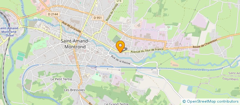 localisation de l'entreprise SCI JHVL  SAINT-AMAND-MONTROND