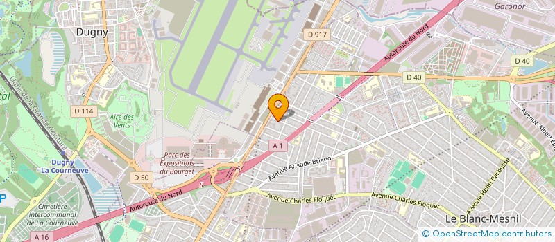 localisation de l'entreprise SCI JI XIANG à LE BLANC-MESNIL