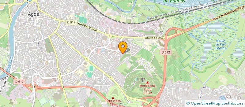 localisation de l'entreprise SCI JIANG XU  AGDE