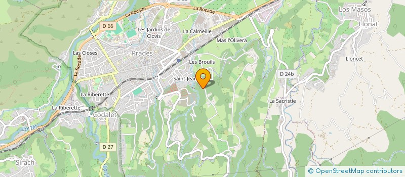 localisation de l'entreprise SCI JIBE à PRADES